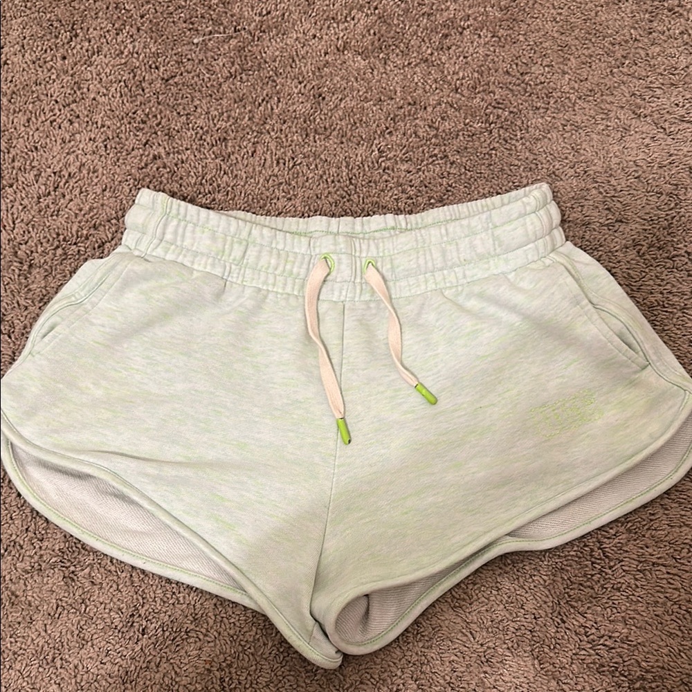 UGG Green Athletic Shorts with Elastic Waistband